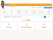 Tablet Screenshot of cpwd.tendertiger.com