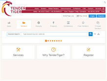 Tablet Screenshot of pipelineprojects.tendertiger.com